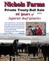 Nichols Farms. Nichols SX1 Hybrids. Private Treaty Bull Sale 66 Years of. Superior Beef Genetics 3/19/19