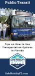 Public Transit Tips on How to Use Transportation Options in Florida