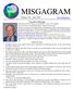 Maryland Interclub Seniors Golf Association. Editor s Note. Printing the MISGAGRAM FALL FROLICS