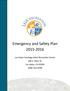 Emergency and Safety Plan Los Gatos-Saratoga Adult Recreation Center 208 E. Main St. Los Gatos, CA (408)