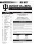 media notes HOOSIER VOLLEYBALL 2009 indiana VOLLEYBALL vs. N western/wisc Nov INDIANA VOLLEYBALL SCHEDULE at PURDUE