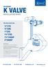 k valve ½ (15) ¾ (20) 1 (25) 1¼ (32) 1½ (40)HF 2 (50)SF installation guide aylesbury For valve sizes (DN):