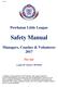 Powhatan Little League. Safety Manual. Managers, Coaches & Volunteers Play Safe. League ID Number:
