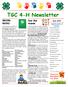 TGC 4-H Newsletter RECORD BOOKS. Year End Awards. June Special points of interest: