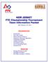 NEW JERSEY FTC Championship Tournament Team Information Packet