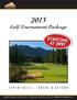 Golf Tournament Package