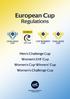 EUROPEAN CUP REGULATIONS TABLE OF CONTENTS