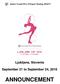 Junior Grand Prix of Figure Skating 2016/17. Ljubljana, Slovenia. September 21 to September 24, 2016 ANNOUNCEMENT