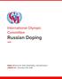International Olympic Committee Russian Doping