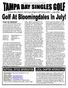 Tampa Bay Chapter- American Singles Golf Association July 2006