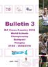Bulletin 3. ISF Cross-Country 2016