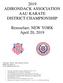 2019 ADIRONDACK ASSOCIATION AAU KARATE DISTRICT CHAMPIONSHIP. Rensselaer, NEW YORK April 20, 2019