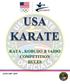USA KARATE KATA, KOBUDO & IAIDO COMPETITION Table of Contents