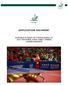 APPLICATION DOCUMENT. Invitation to Apply for Hosting Rights of: 2017 REGIONAL PARA TABLE TENNIS CHAMPIONSHIPS. Page 1