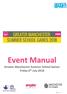 Event Manual. Greater Manchester Summer School Games Friday 6 th July P a g e