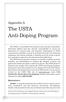 The USTA Anti-Doping Program