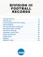 DIVISION III FOOTBALL RECORDS