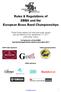 Rules & Regulations of EBBA and the European Brass Band Championships