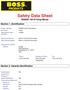 Safety Data Sheet. BOSS 139 Hi-Temp Mortar. Section 1. Identification. Section 2. Hazards Identification. Synonyms Manufacturer Stock Numbers