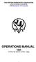 OPERATIONS MANUAL 1984 (THIRD RE-WRITE APRIL 1998)