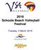 2019 Schools Beach Volleyball Festival