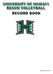 UNIVERSITY OF HAWAI I BEACH VOLLEYBALL RECORD BOOK