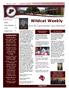 Wildcat Weekly. from the Superintendent: Jason Marshall. Happy 2017! Palestine Independent School District. Athletics 2 Campus Happenings 3-8