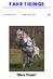 FAHR TIDINGS. Mare Power VOLUME 11 NO. 2 APRIL, MAY, JUNE 2008 OFFICIAL PUBLICATION OF THE FOUNDATION APPALOOSA HORSE REGISTRY, INC.