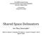 Shared Space Delineators