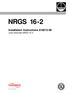 NRGS Installation Instructions Level electrode NRGS A Siebe Group Product 1