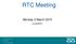RTC Meeting. Monday 2 March Doc#