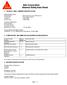 Sika Corporation Material Safety Data Sheet