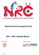 National Robotics Competition 2018 NRC WRO Challenge Manual