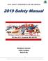 2019 SAFETY PROGRAM PLAN AND MANUAL Safety Manual. Northern Calvert Little League