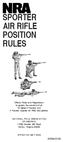 SPORTER AIR RIFLE POSITION RULES