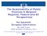 The Sustainability of Public Finances in Belgium: Regional, Federal and EU Perspectives