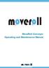 MoveRoll Conveyor Operating and Maintenance Manual