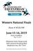 Western National Finals. June 15-16, 2019 Entry Deadline: May 15, 2019