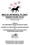 MHJA SPRING FLING. MARCH 24-25, 2018 Canton Multipurpose & Equine Center Canton, Mississippi