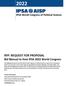 RFP: REQUEST FOR PROPOSAL Bid Manual to Host IPSA 2022 World Congress