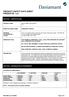 PRODUCT SAFETY DATA SHEET PRODUCTS: LJ1