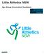 Little Athletics NSW. 2018/2019 Season. Age Group Information Handbook / 1