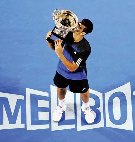 Images: Djokovic after winning the 2008 (left) and 2013 Australian Open. Are you strict about any other foods? Have you cut out anything else? I am strict about being healthy.