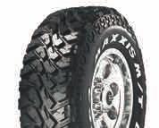 OFFROAD & EXTREME MT762 BIGHORN ON ROAD 20% OFF ROAD 80% TRACTION PUNCTURE RESISTANCE SELF CLEANING PLY RATING LT235/75R15 MT762 8 110/107Q 6.00 8.00 733 31X10.50R15 MT762 6 109Q 7.00 9.00 777 33X12.