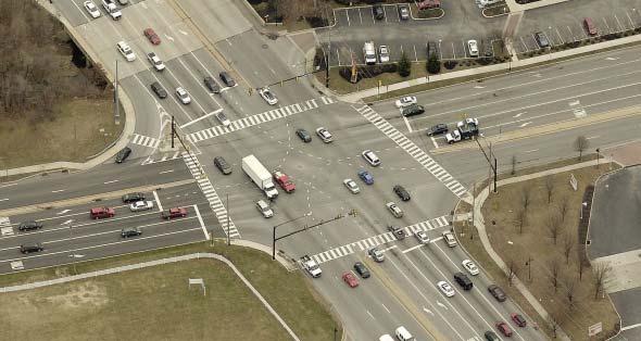 Aerial image of the US Business 30 and PA 100 intersec on in West Whiteland Township, PA. Grades AASHTO: Grades in excess of 3 percent should be avoided.
