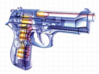 full-size pistol.