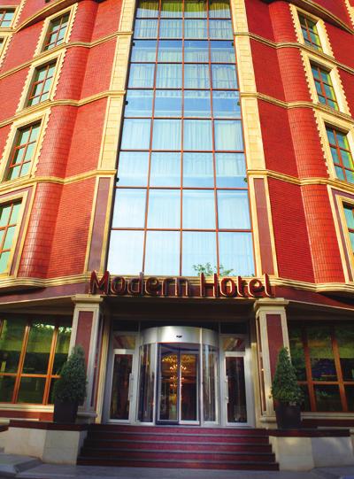 from airport (km) 24km Distance from sport hall (km) 3,5km C. Modern Hotel 100 Mirali Gashgai, Baku, Azerbaijan.