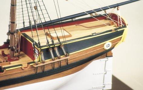 She was also the first to sail into Port Jackson. H.M.Brig Supply is now known as the ship from which Australia was founded. The kit of H.M.Brig Supply has been designed with the novice builder in mind.