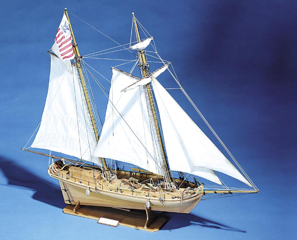 KRICK ~ ALERT Part No. K20240 Scale: 1:24 Length: 876mm Width: 360mm Height: 695mm Alert is one of many cutters built in the early 1800's to aid the curtailing of smuggling.