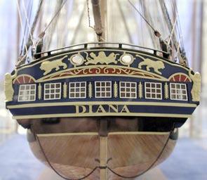 On the 27th August 1816 Diana was one of 6 Frigates in the Dutch squadron that combined with the British fleet under Sir Edward Pellow (Lord Exmouth), himself a distinguished Frigate captain, and